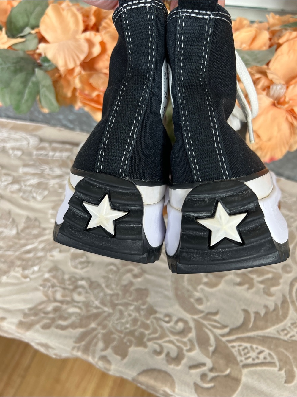 Converse Run Star Hike HIGH Top Unisex Sneakers 166800C Black Canvas - Picture 5 of 11